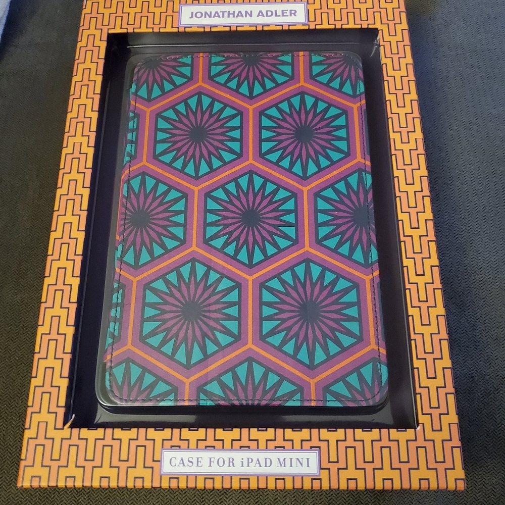 NIB Jonathan Adler Positano Hexagon Case for iPad Mini